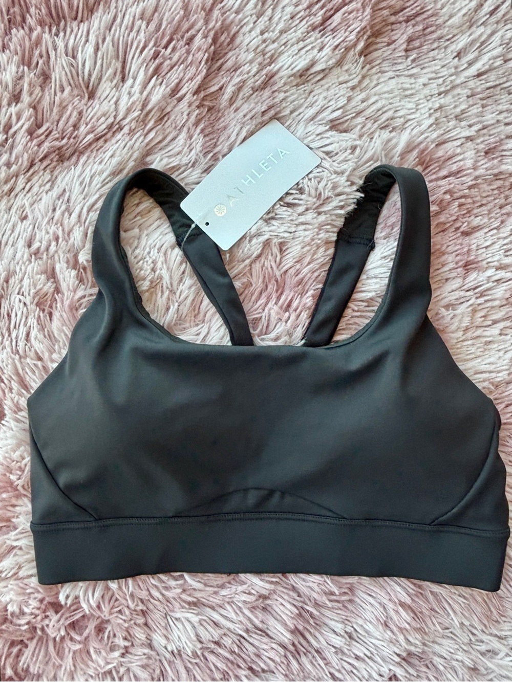 NWT Athleta Interval Sports Bra Black (A-C)